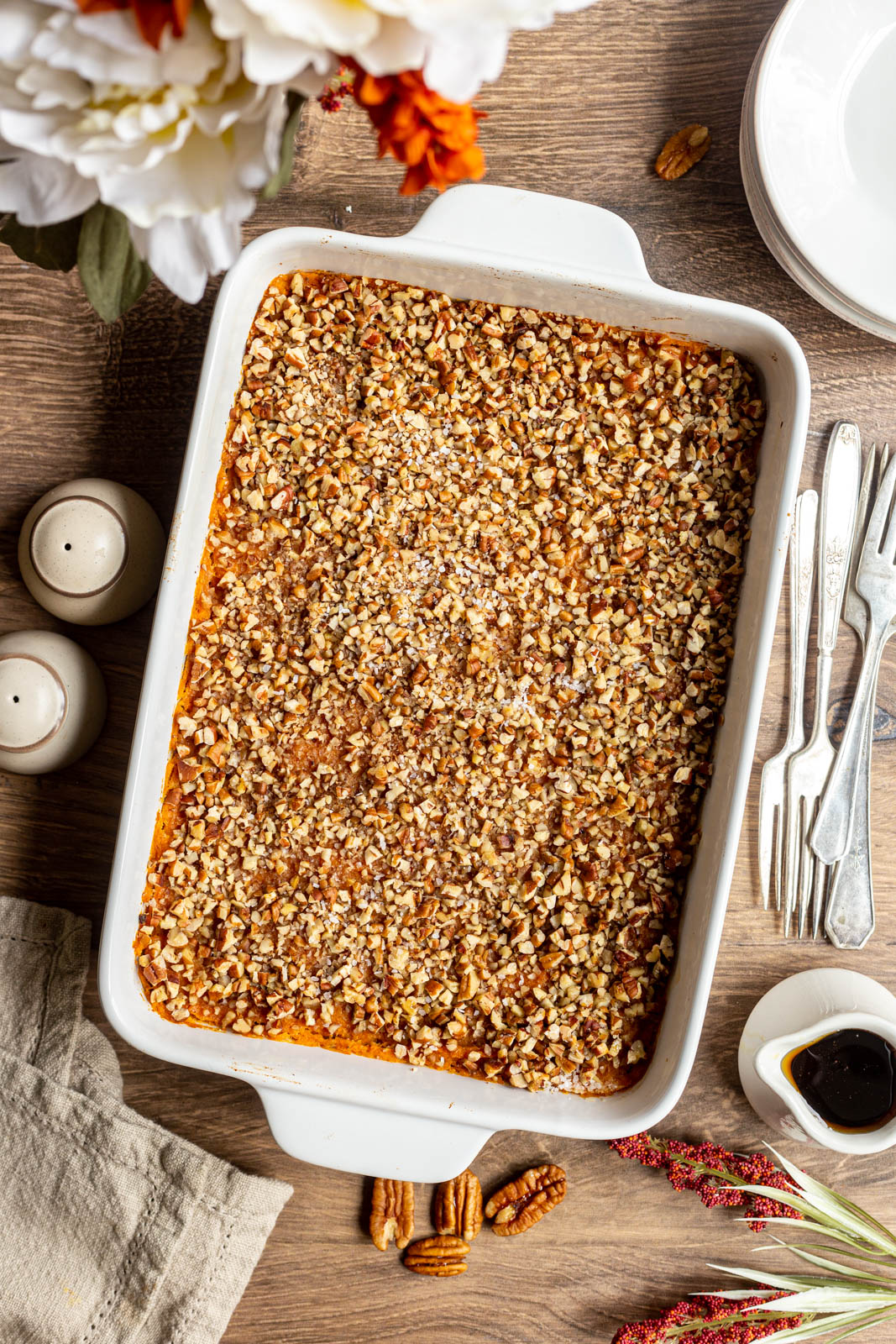 Vegan Sweet Potato Casserole (No Marshmallows)